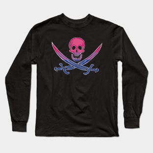 Bisexual Pirate Pride (darkMode) Long Sleeve T-Shirt